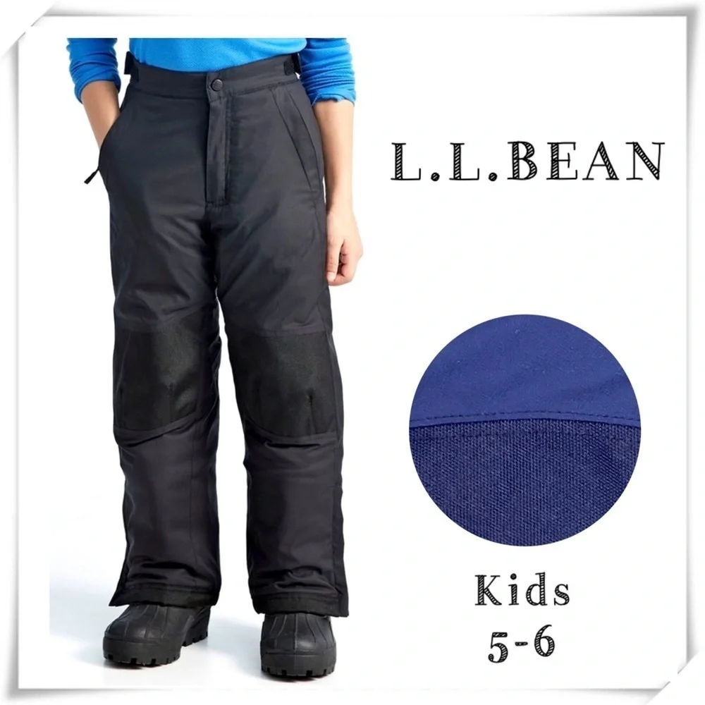 L.L.BEAN Kids' Cold Buster Winter Snow Pants in Deepest blue